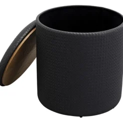 KARE Design Meubles>Tabouret enezia Storage anthracite Ø40cm