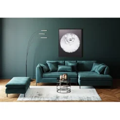 KARE Design Meubles>Tabouret Gianni velours vert foncé