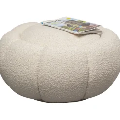 KARE Design Meubles>Tabouret Peppo Bloom blanc Ø72cm
