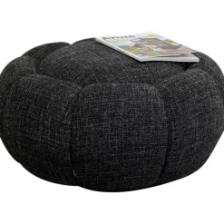 KARE Design Meubles>Tabouret Peppo Bloom Melange noir Ø72cm