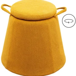 KARE Design Meubles>Tabouret Thimble jaune Ø51cm