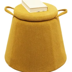 KARE Design Meubles>Tabouret Thimble  jaune Ø51cm