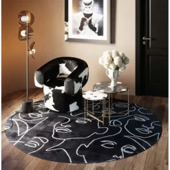 KARE Design Accessoires>Tapis Art Faces Ø250cm