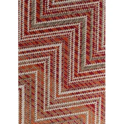 KARE Design Accessoires>Tapis Outdoor Zigzag rouge 230x330cm