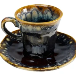 KARE Design Accessoires>Tasse à espresso Lio bleu nuit (2-parts)