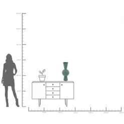 KARE Design Accessoires>Vase Blow pétrole 60cm