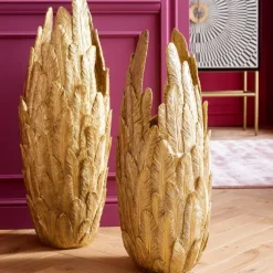 KARE Design Accessoires>Vase Feathers doré 80
