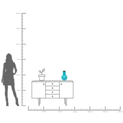 KARE Design Accessoires>Vase Mamba bleu 31cm