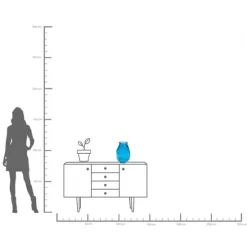 KARE Design Accessoires>Vase Origami bleu 35cm