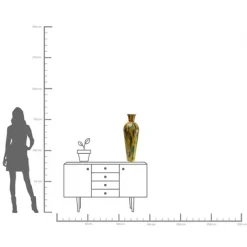KARE Design Accessoires>Vase Zumba jaune 77cm