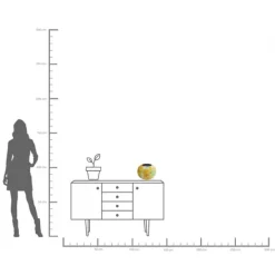 KARE Design Accessoires>Vase Zumba jaune 23cm