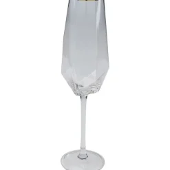 KARE Design Accessoires>Verre à champagne Diamond Gold Rim