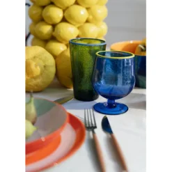 KARE Design Accessoires>Verre à eau Bubbles vert 14cm
