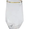 KARE Design Accessoires>Verre à eau Diamond doré Rim