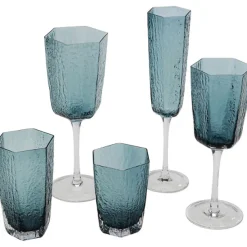 KARE Design Accessoires>Verre à vin blanc Cascata bleu