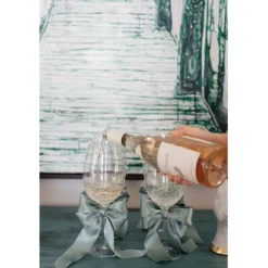 KARE Design Accessoires>Verre à vin Confetti vert 24 cm