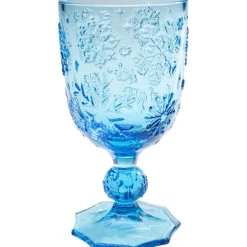 KARE Design Accessoires>Verre à vin Ice Flowers bleu